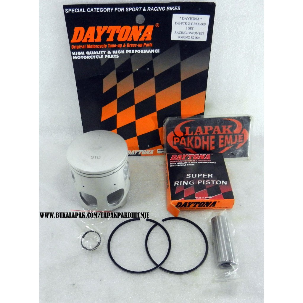 PISTON KIT RX KING PISTON RX KING STANDART OVER SIZE 0 DAYTONA ORIGINAL LAPAK PAKDHE EMJE