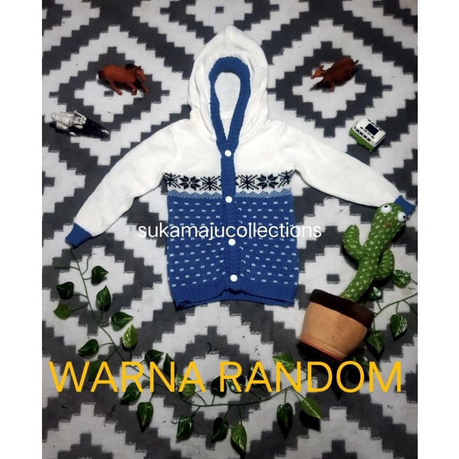 HOODIE RAJUT JUMPER MOTIP UNISEX ALL SIZE 2-4 THN PRIA DAN WANITA