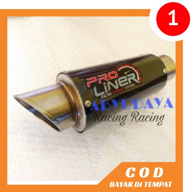 Slip on knalpot racing pro liner ninja 250 r25 mt 25 new cb150 new cbr150 cbr250 ninja rr mono