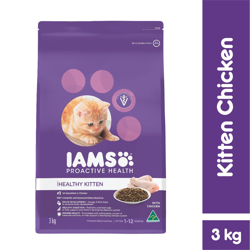 IAMS Makanan Anak Kucing Rasa Chicken 3 Kg