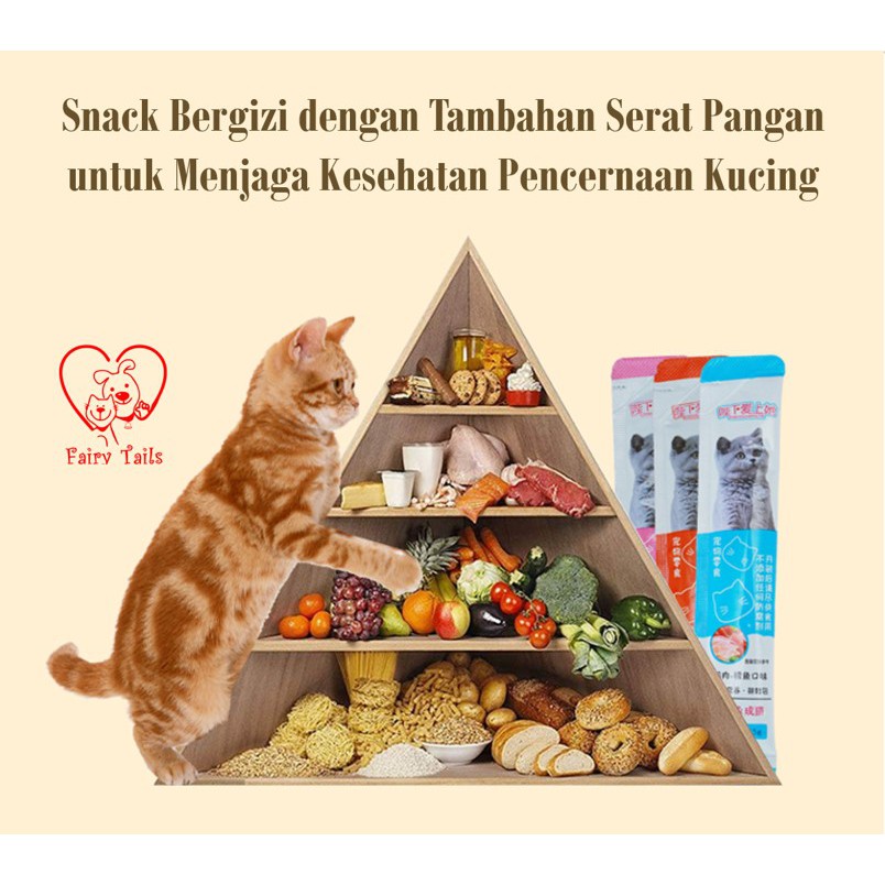 Cat Snack Love Creamy | Snack Cemilan Kucing Cream Sejenis Me-O meo dan Bio Creamy (Single)