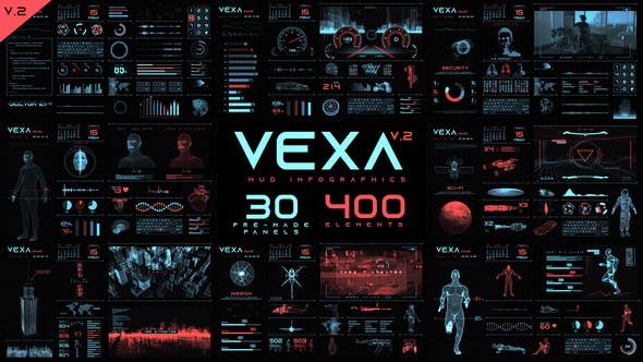 Vexa Hud Infographics V2 - After Effects Project Files