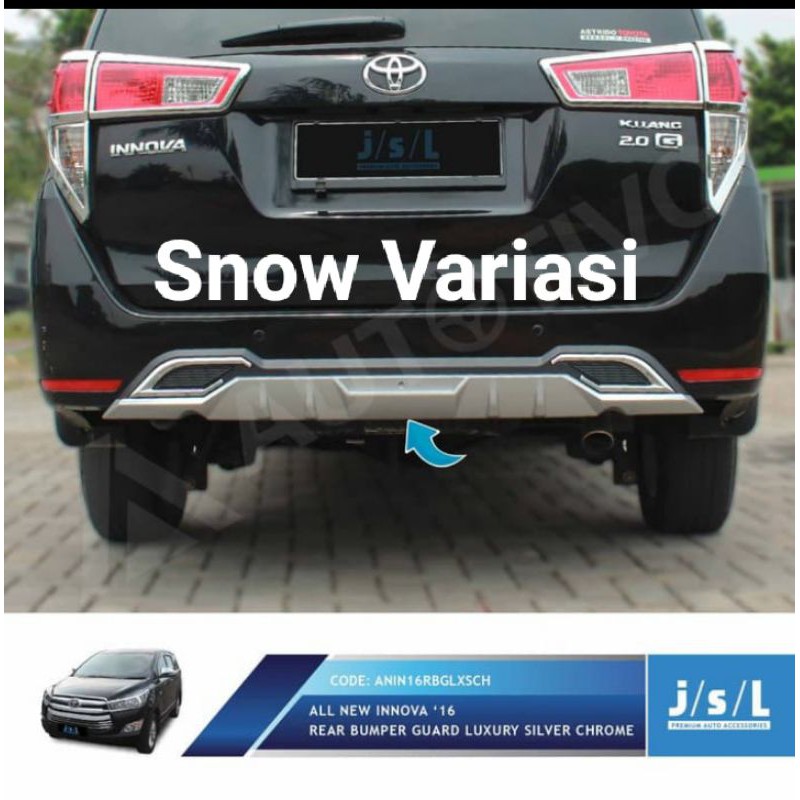 Innova Reborn sillplate belakang rear bumper guard luxury JSL