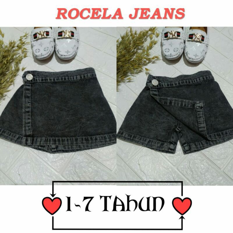 ROCELA ROK CELANA JEANS SNOW WASH  USIA 1-8th