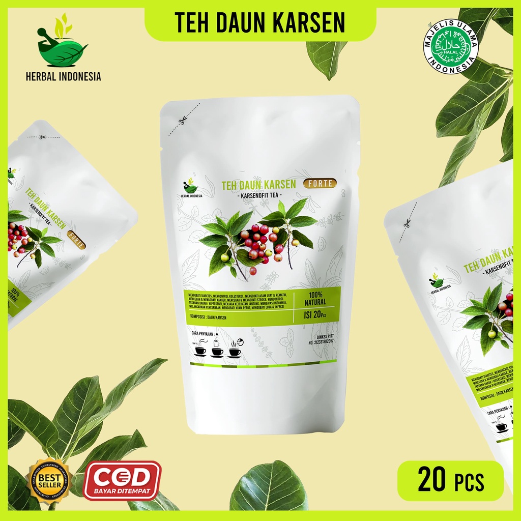 

ANTI DIABETES DAN RADANG SENDI!!! Teh Herbal Celup Daun Karsen Daun Ceri Obat Diabetes Radang Sendi Sakit Kepala Meningkatkan Imun dan Daya Tahan Tubuh 100% Herbal Alami
