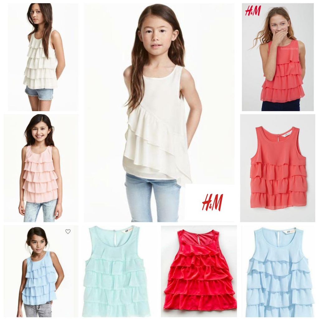 Ruffle Top HNM /  Blouse Anak H&M
