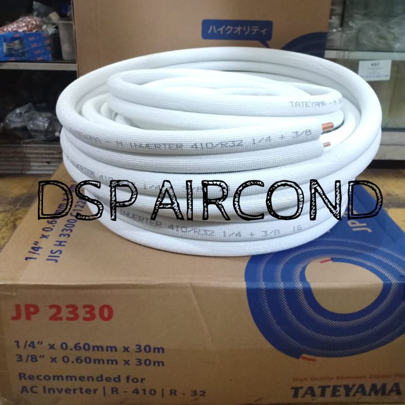 Pipa AC Tateyama 1/2pk 3/4pk 1pk R32 R410  permeter