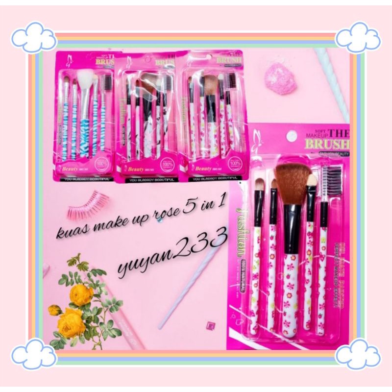 PROMO!!!KUAS/BRUSH ROSE 5 IN 1