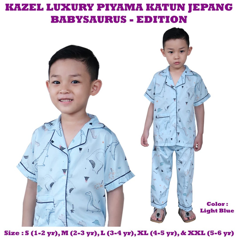 Kazel - Luxury Piyama Katun BABYSAURUS EDITION