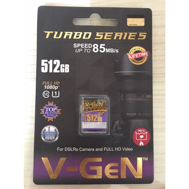 SDHC SD Card Turbo Series Vgen 512gb