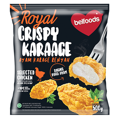 

Belfoods Royal Crispy Karaage ( Karage Renyah )