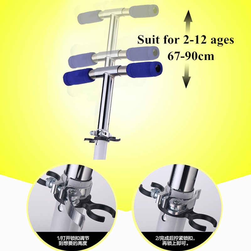 Otoped / Skuter Anak 4 Roda Aluminium &amp; PVC Anti Slip Max Load 65Kg