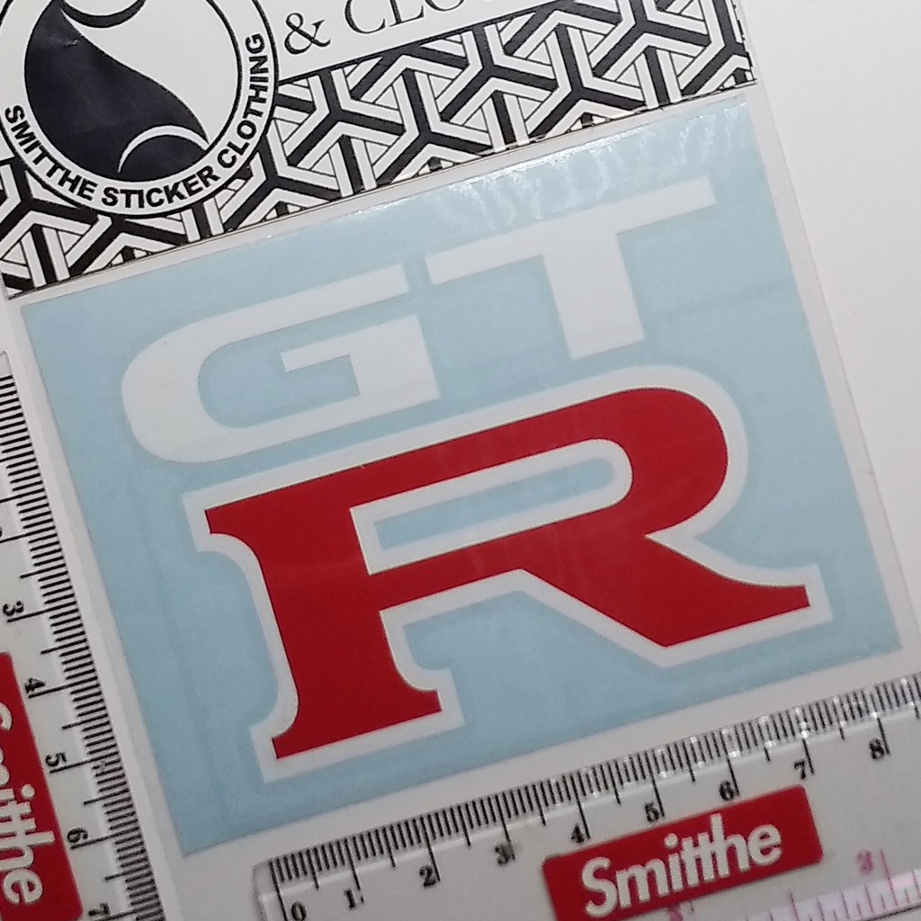 Stiker GTR Logo Cutting Sticker 2W Aksesoris untuk Mobil Motor