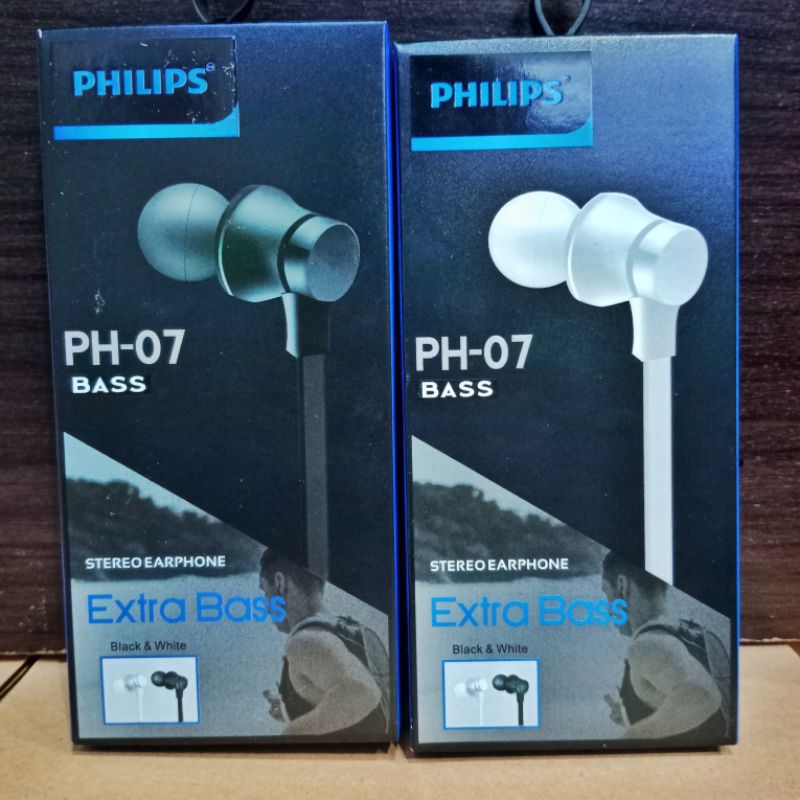 HEADSET PHILIPS PH O7 SUPER BASS BACK PACK INPORT HIGH QUALITY EARPHONE/HANDSFREE STEREO EXTRA BASS