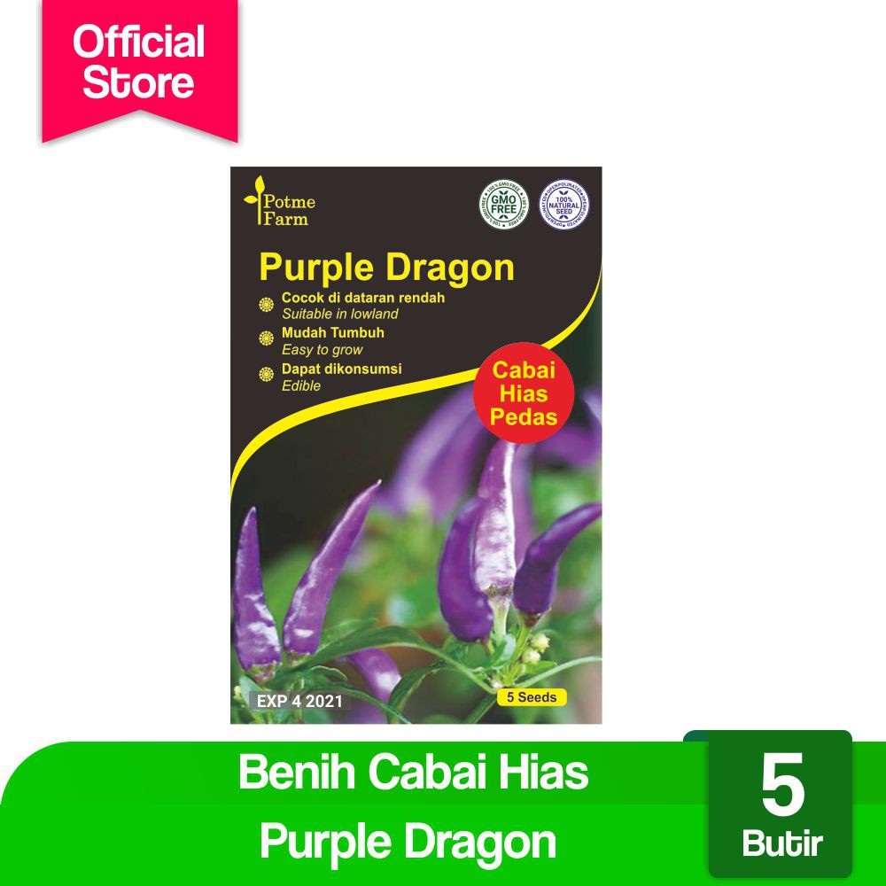 

Benih Cabai Hias Purple Dragon (Potme Farm)