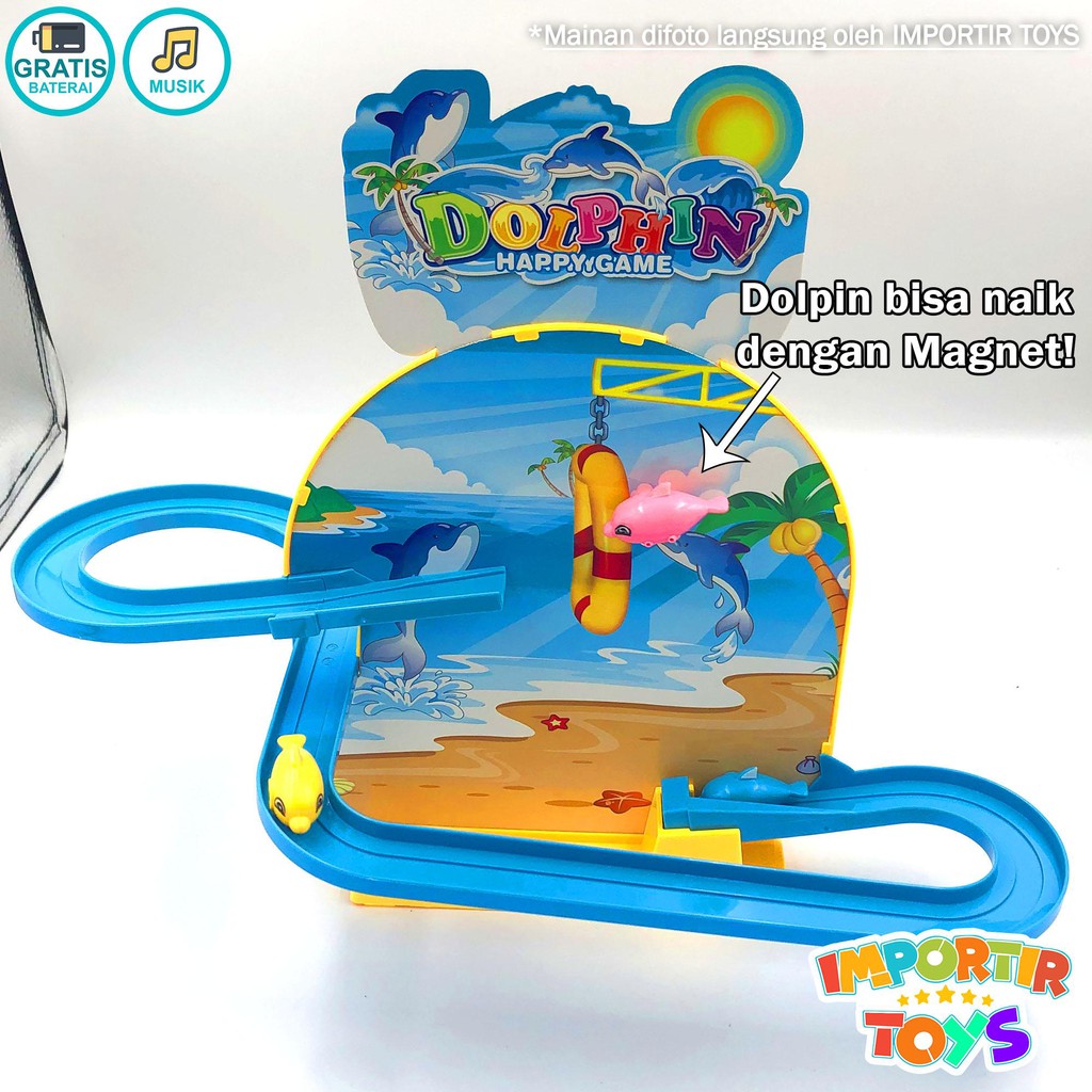 Mainan Pinguin Lumba lumba Magnet Anak MAGICAL HAPPY DOLPHIN FREE BATRE