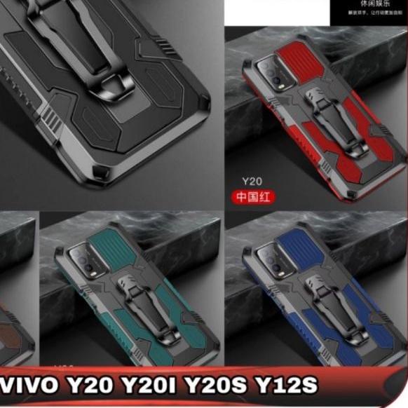 ❋ Soft Case Belt Clip VIVO Y20 Y20i - Y20S - Y12S - Y51- Y51A -Y51S - Y53S 2020 Y20T - Y20SG Case Robot Belt Clip Standing Cover Aromor Case Hp ☂