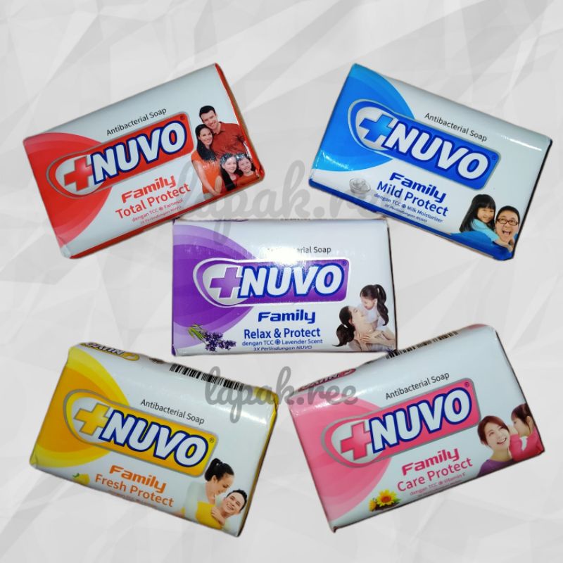 Nuvo sabun mandi batang ungu merah pink kuning biru
