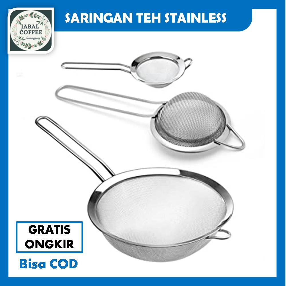 Saringan Teh Kecil Stainless Steel / Saringan Teh Stainless / Saringan Kopi Teh Tepung GulaJ80