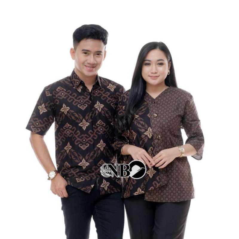 Batik Couple Modern Baju Batik Wanita Atasan Batik Kerja Kantor Wanita M L XL Seragam Batik Alina