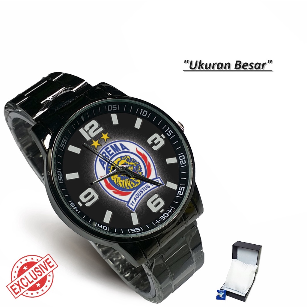 Jam Tangan Rantai Couple AREMA FC - 2 (Keren)