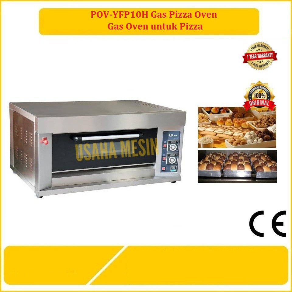 POV-YFP10H Gas Pizza Oven – Gas Oven untuk Pizza - FM