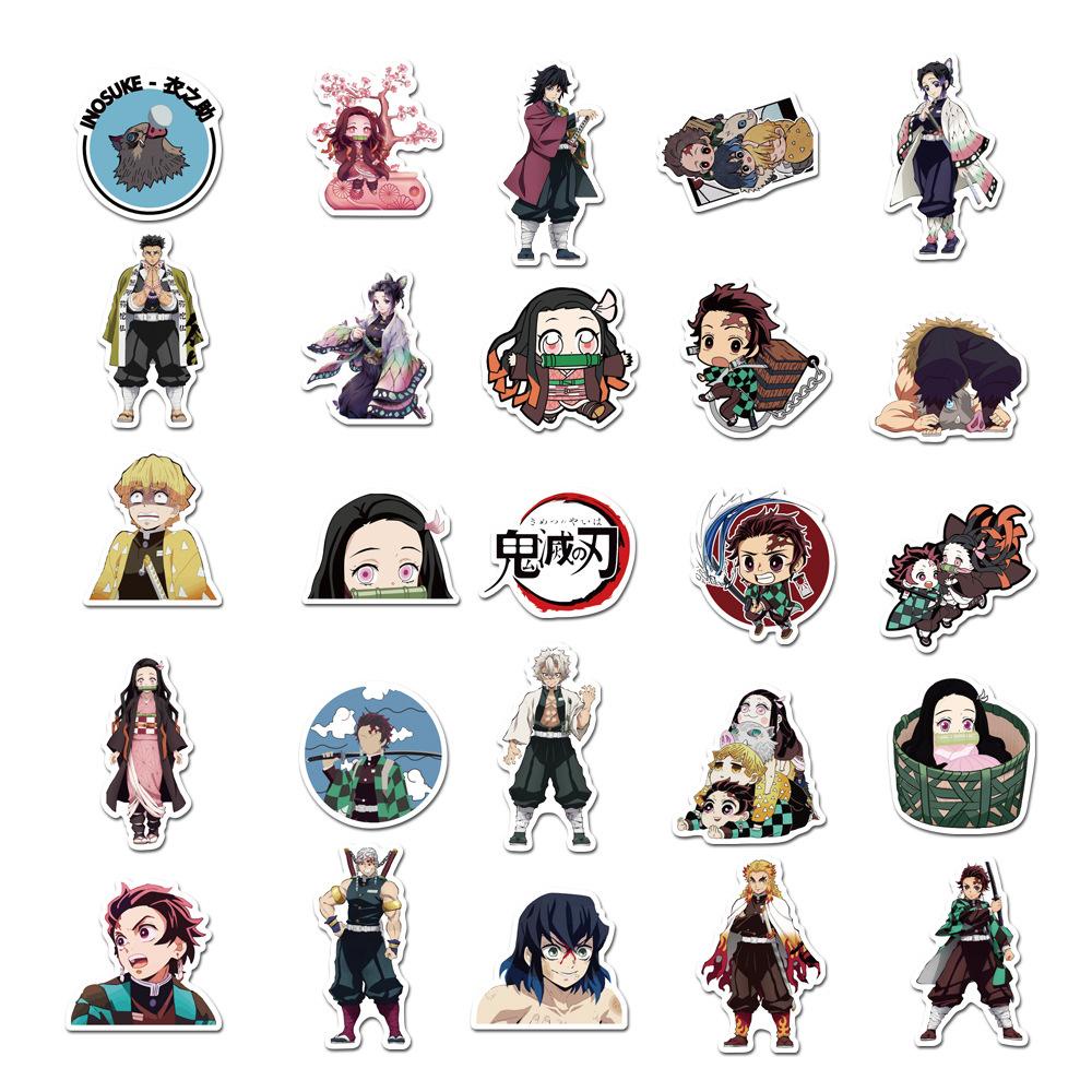 Lanfy DIY Dekorasi Stiker Multi Use Aesthetic Perlindungan Matahari No Repeat Anime Jepang Decals