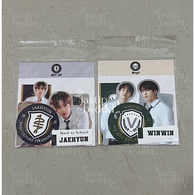 LUGGAGE STICKER SET B2S JAEHYUN WINWIN SEALED BACK TO SCHOOL KIT NCT WAYV NCT127 PHOTOPACK PC PHOTOC