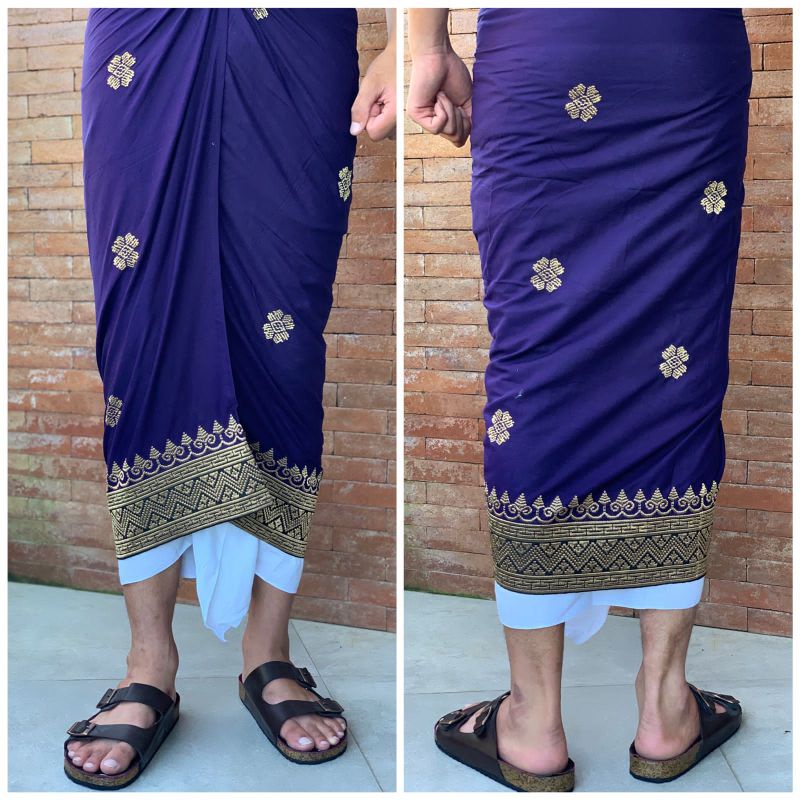 Saput Ungu (Bordir semi songket)