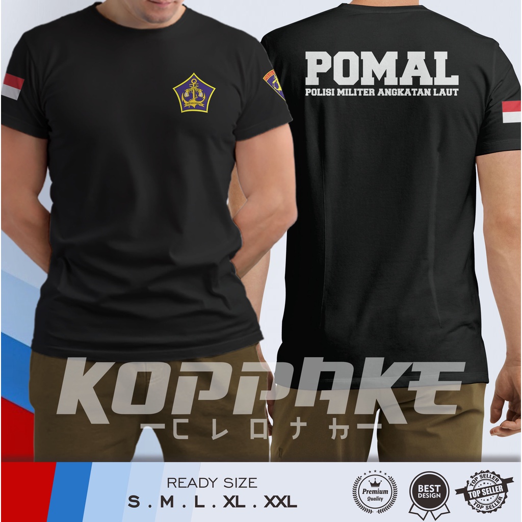 Kaos POMAL Polisi Militer Angkatan Laut Baju Distro