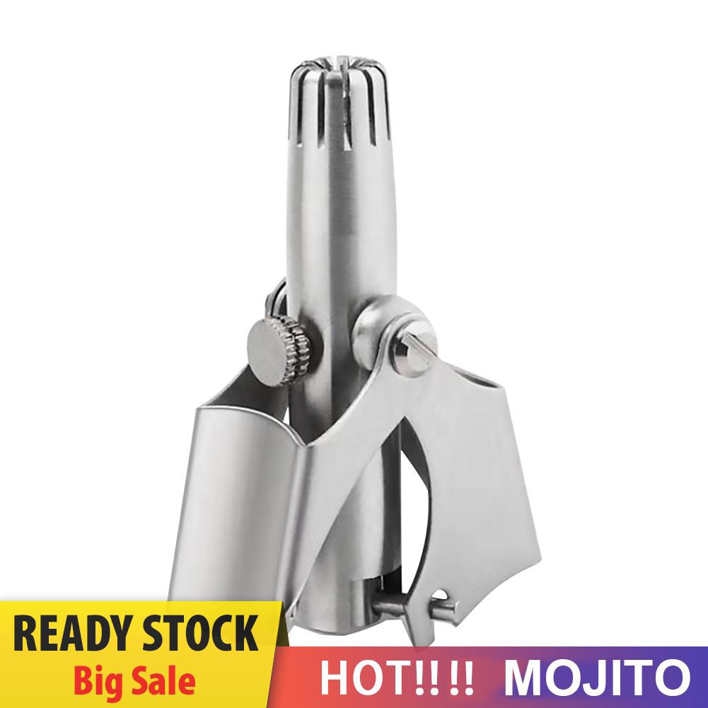 Mojito Alat Cukur Bulu Hidung / Telinga Manual Bahan Stainless Steel Dapat Dicuci