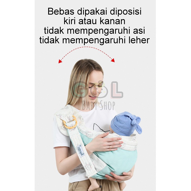 Gendongan bayi anak ring sling apron menyusui nursing celemek disney