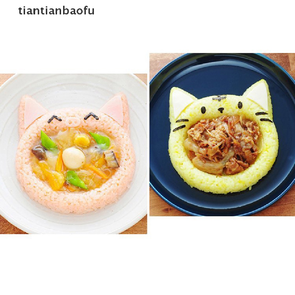 1 Pc Cetakan Pemotong Nasi Bento Sushi Nori Bentuk Kartun Kucing Beruang Untuk Aksesoris Dapur