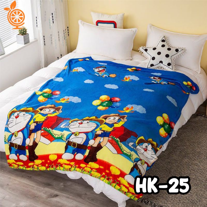 Selimut Bulu Selimut Halus Selimut Motif 120X180CM  Motif Keren Karakter  Berkualitas - Worldhome