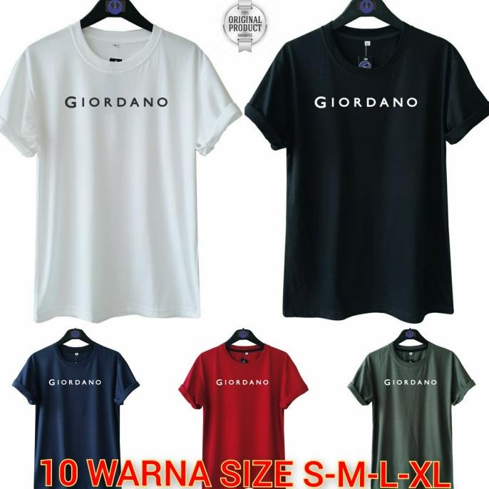 TSHIRT GIORDANO PRIA WANITA / KAOS GIORDANO / BAJU GIORDANO ORIGINAL terlaris