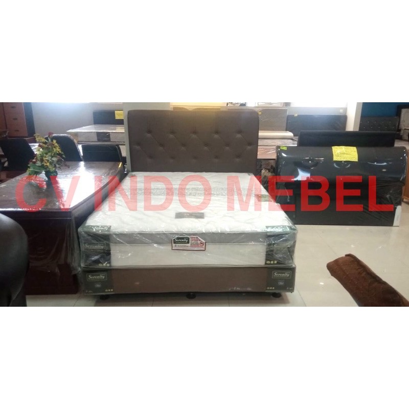 springbed matras kasur serenity elite anti bakteri berkualitas ready stock makassar murah premium