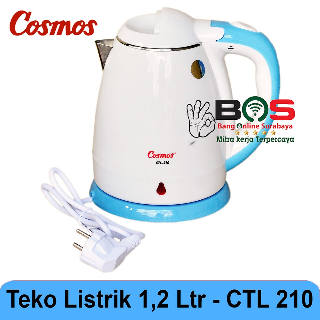 Teko Elektrik Pemanas Air Ketel Cosmos 1,2L CTL210 CTL 210 CTL-210