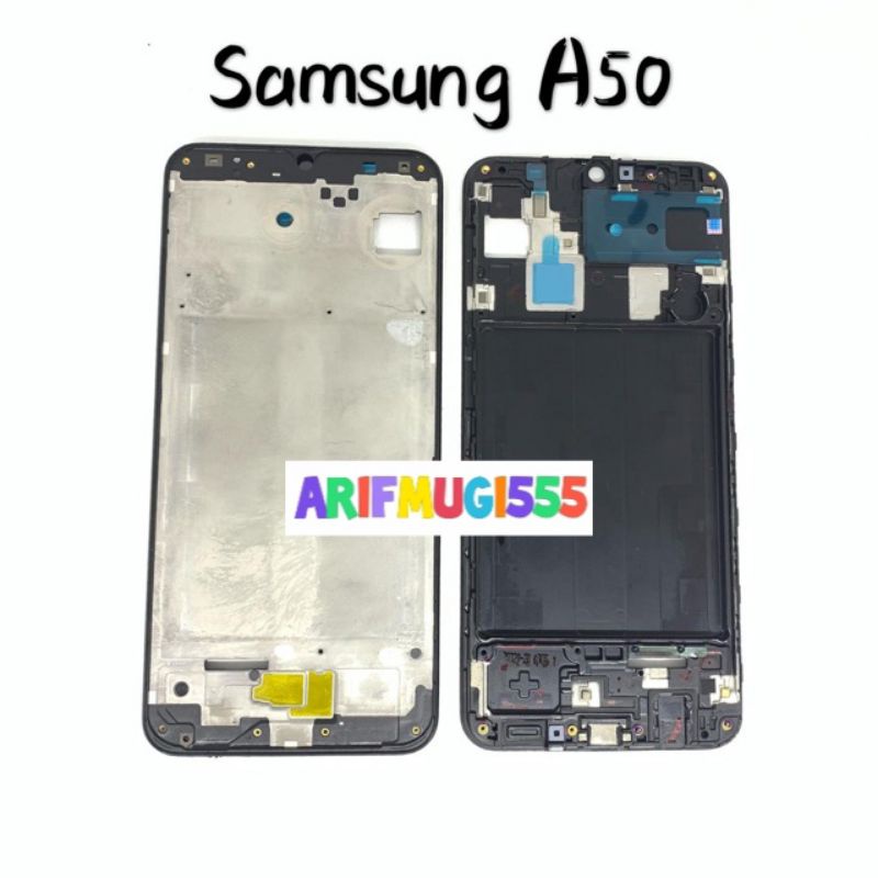 FRAME LCD TULANG LCD BEZZEL BAZEL TATAKAN LCD SAMSUNG GALAXY A50 A50F 2019 ORIGINAL