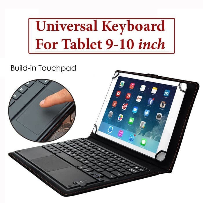 Olike Edu Tab EduTab E3 10 Inch Flipcase Flip Leather Keyboard Bluetooth Case Touchpad Book Cover Ca