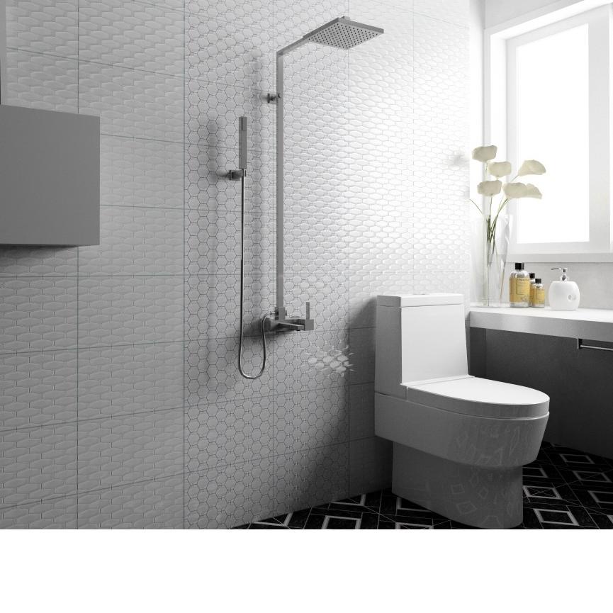 Keramik Dinding Promo 25x40 Hexagon Black KW2