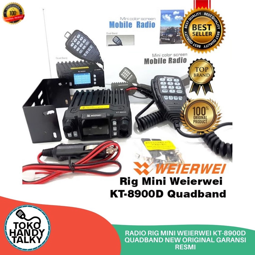 RADIO RIG MINI WEIERWEI KT-8900D QUADBAND NEW ORIGINAL GARANSI RESMI