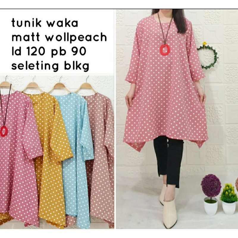 Tunik Waka Waka Jumbo Motif Polkadot