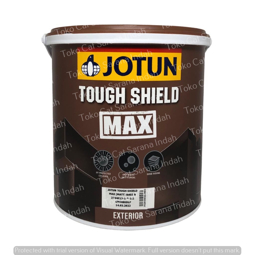 JOTUN TOUGH SHIELD MAX - WHITE 3.5LT / 5KG CAT TEMBOK LUAR CAT TEMBOK EXTERIOR CAT TMEBOK EKSTERIOR 