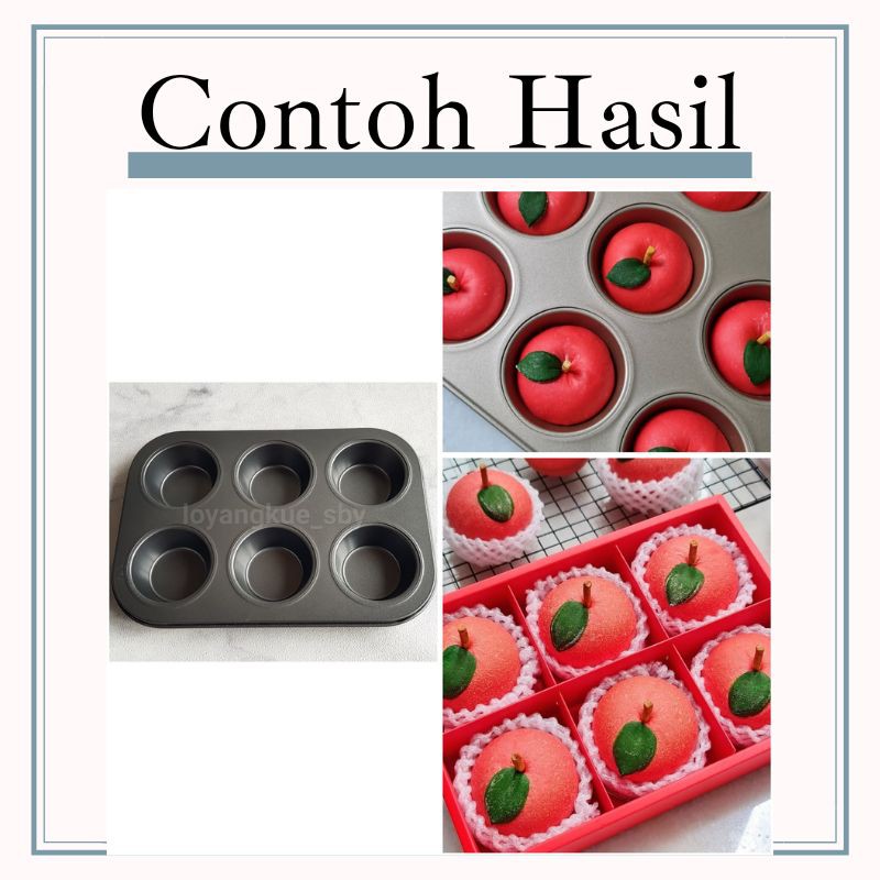 LOYANG TEFLON MUFFIN LOYANG CUPCAKE LOYANG ANTI LENGKET LOYANG BOLU LOYANG TEFLON APEL
