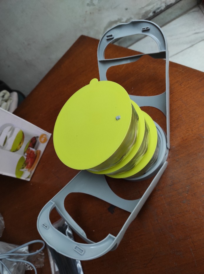 Rantang Kaca 3 Susun - Bowl Glass - Mangkok Tempat Bekal Makanan