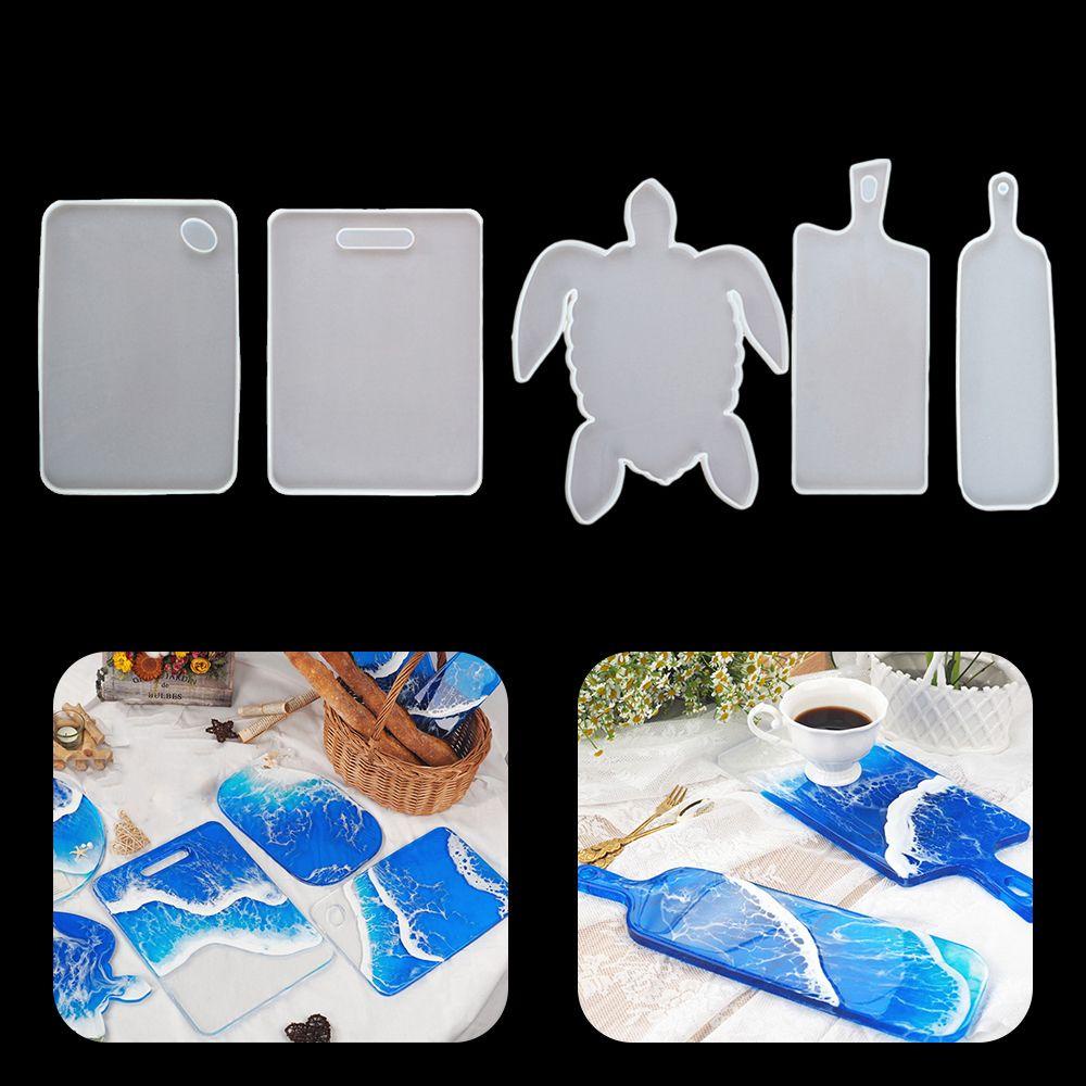 Preva Resin Tray Cetakan Resin Dekorasi Rumah UV Kristal Epoxy Alat Membuat Perhiasan Papan Saji