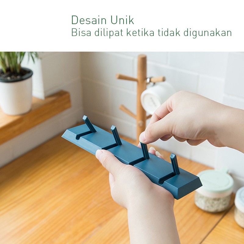 [CLASHOP]Gantungan Handuk, Kunci Piano Hook Kapstok Tempel Multifungsi