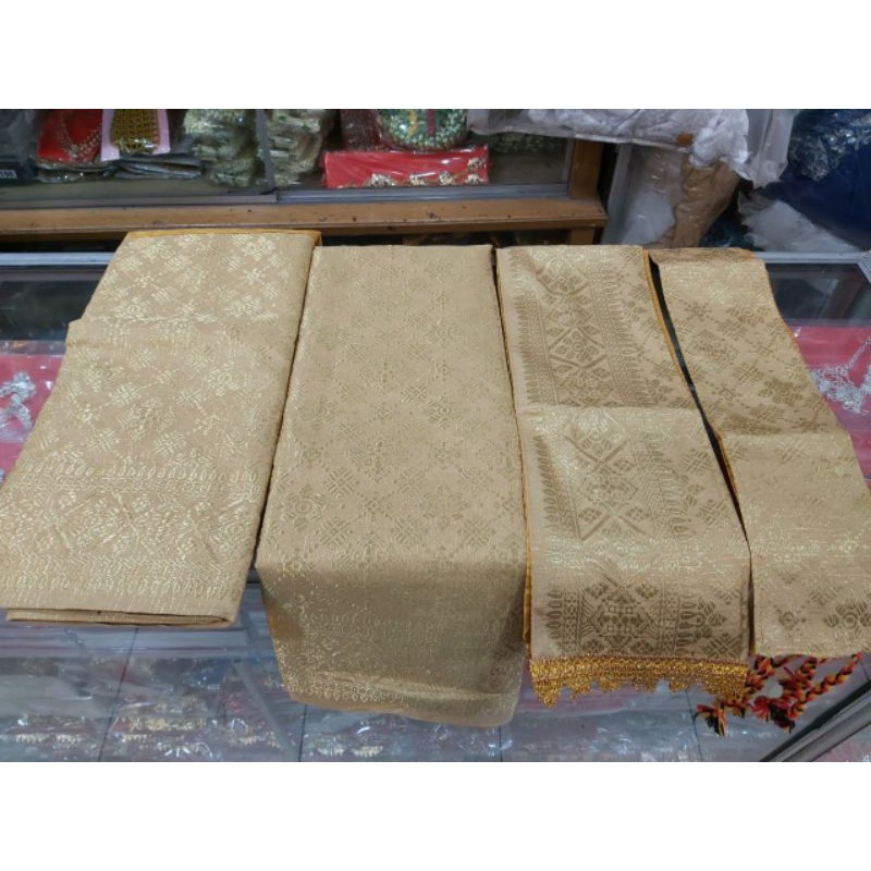 songket pengantin sepasang / songket pengantin adat minang