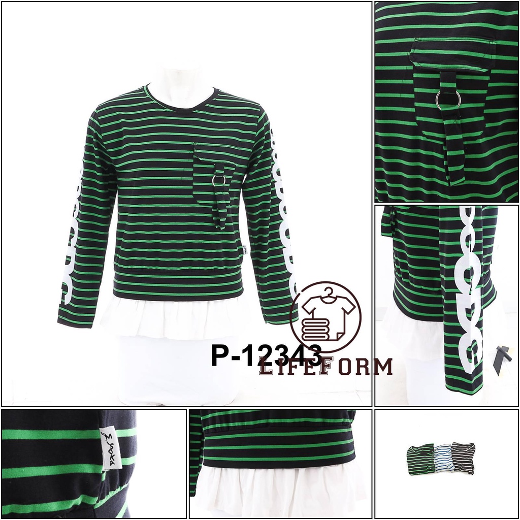 [P12343] Kaos wanita Lengan Panjang Misoka