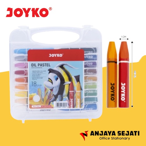 

Crayon Joyko | Oil Pastel 18 Warna